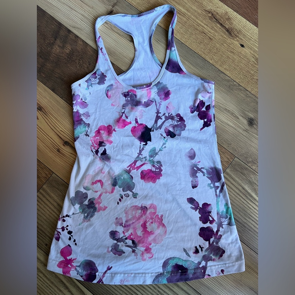 lululemon athletica Floral Tank Top - Pink and Purple